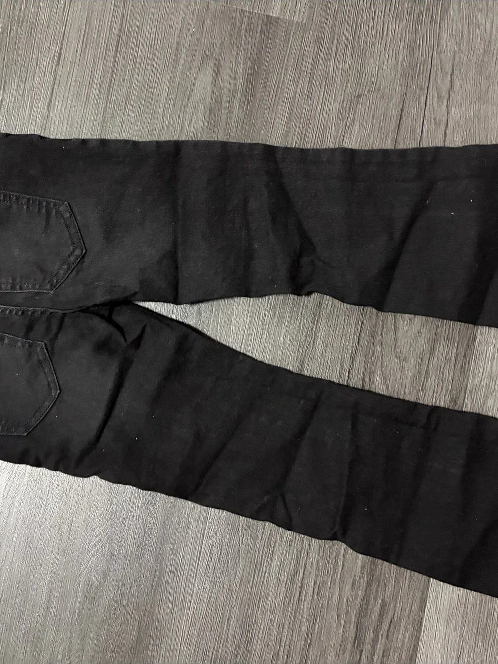 Hello Kitty Black Jeans with Pink Embroidered Hello Kitty Faces
